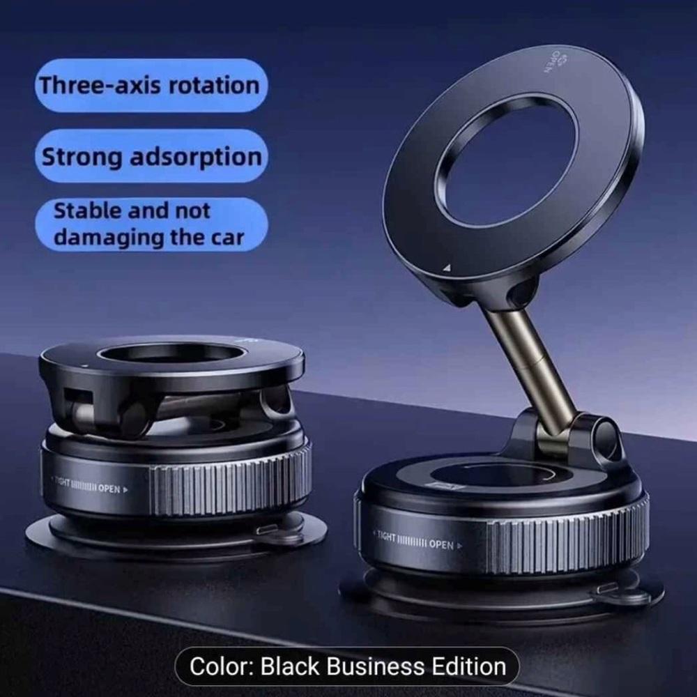 Upgraded Vacuum Magnetic
Car Phone Holder 360°
Rotation Foldable